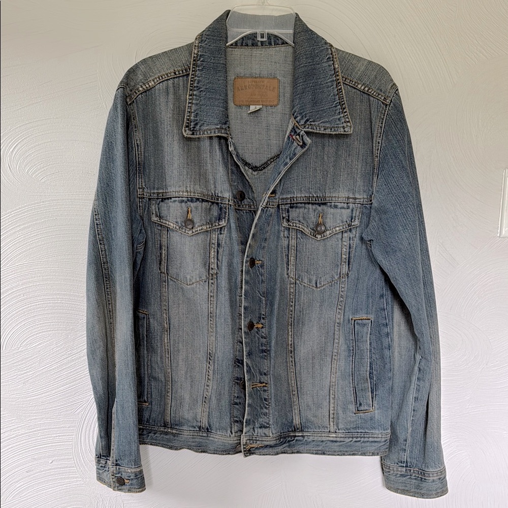 Aeropostale blue denim trucker jacket